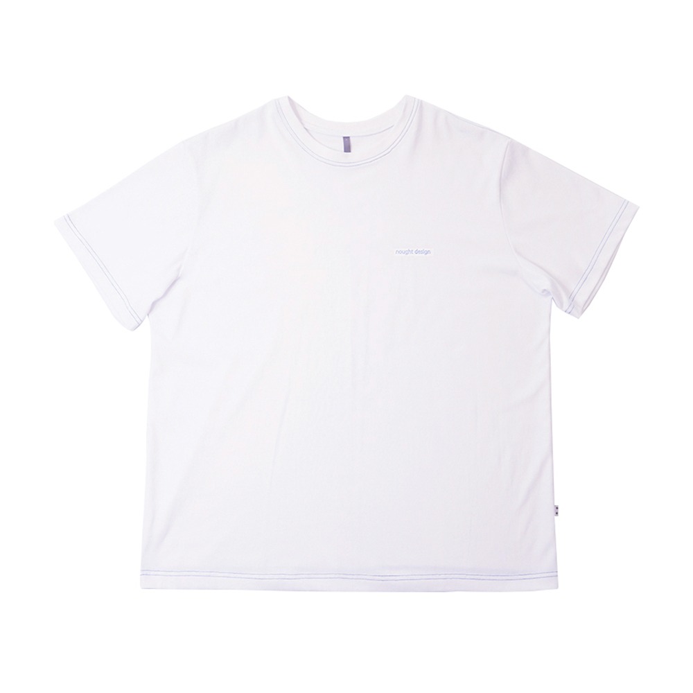 [Nought]  Records Half T-Shirt White