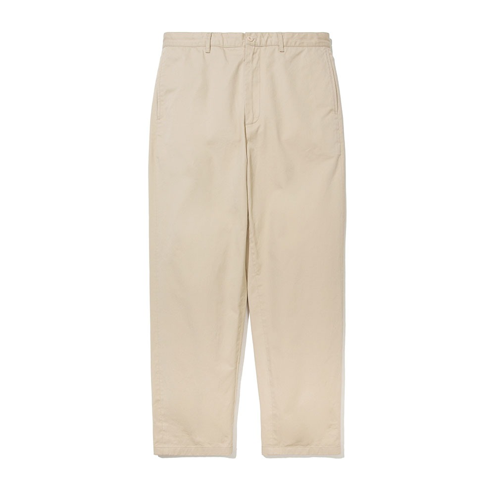 [Pottery]  Washed Tapered Pants Light Beige Ventile Gear Cotton Chino Cloth Resilient Finish