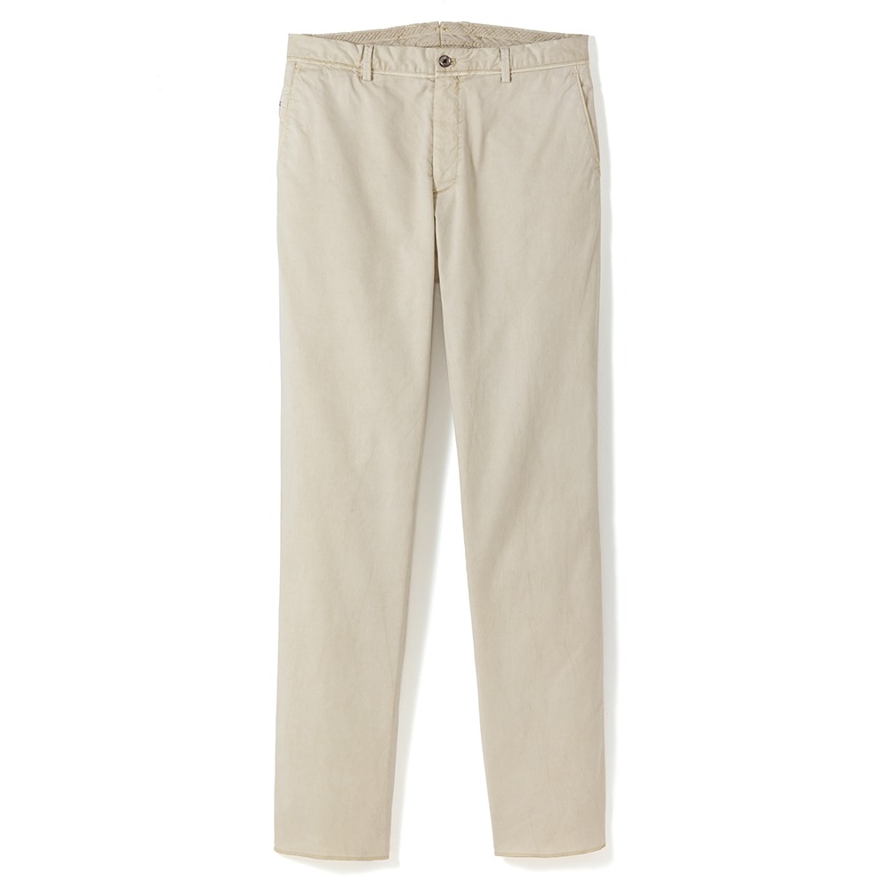 [Rise&amp;Below]  12oz Supima 4ply Garment dyed 302 Loose Tapered Cream Ivory