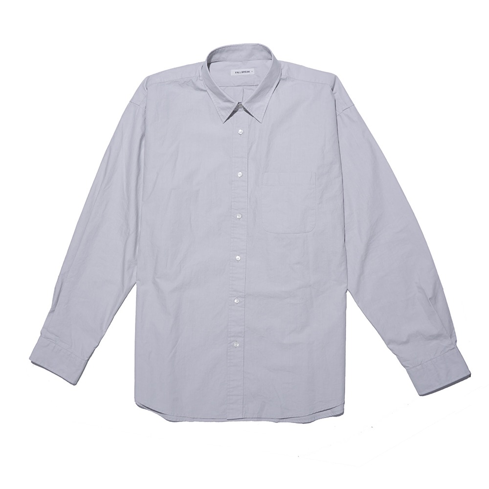 [Fall Break]  Cotton Shirts Light Grey