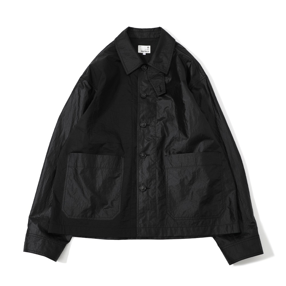[Horlisun]  22SS Capital Crease Front Jacket Black