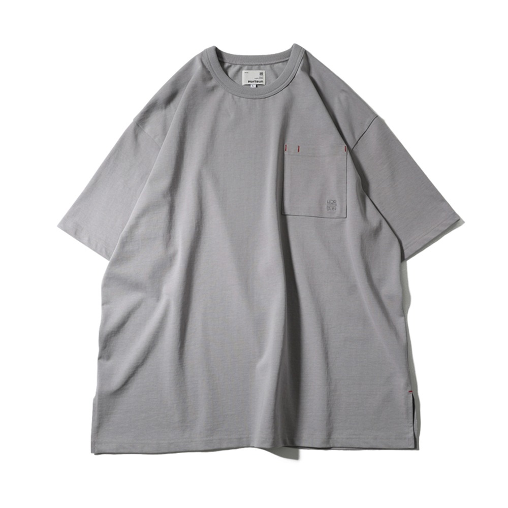 [Horlisun]  22SS Lawrence Short Sleeve Pocket T-shirt Smoke Lavender
