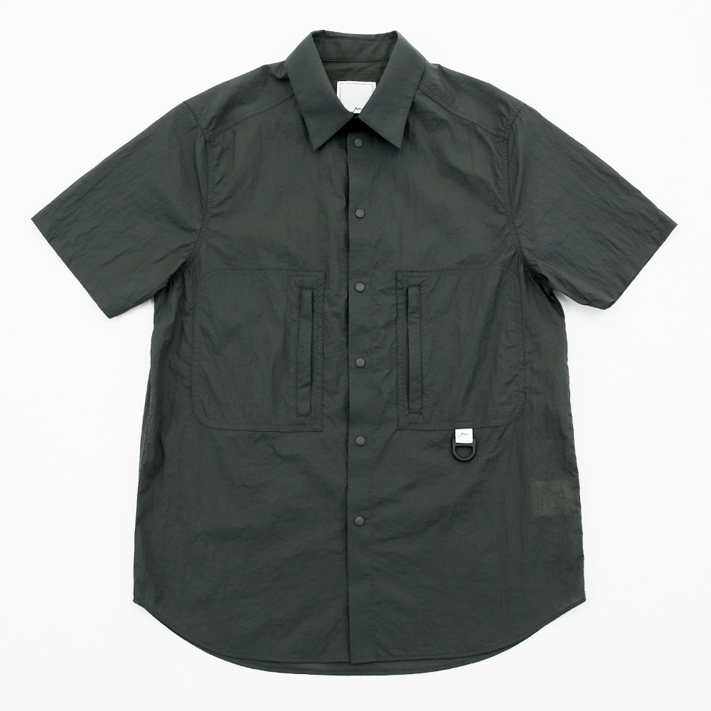 [Cayl]  Nylon Shortsleeve Hiker Shirts Dark Khaki