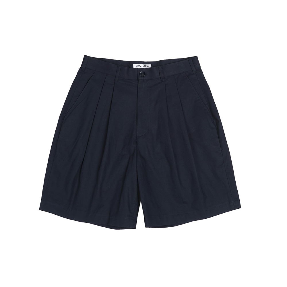[Would Be]  Relaxed Half Pants Navy