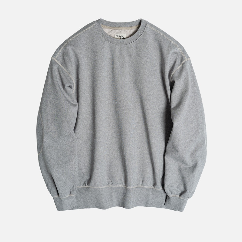 [Rough Side]  22FW Oversized Sweat Shirt M.Grey