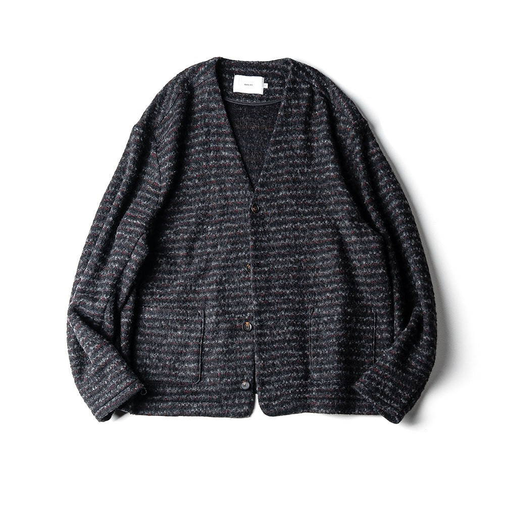 [Ourselves]  Mohair Relaxed Cardigan Multi Stripe