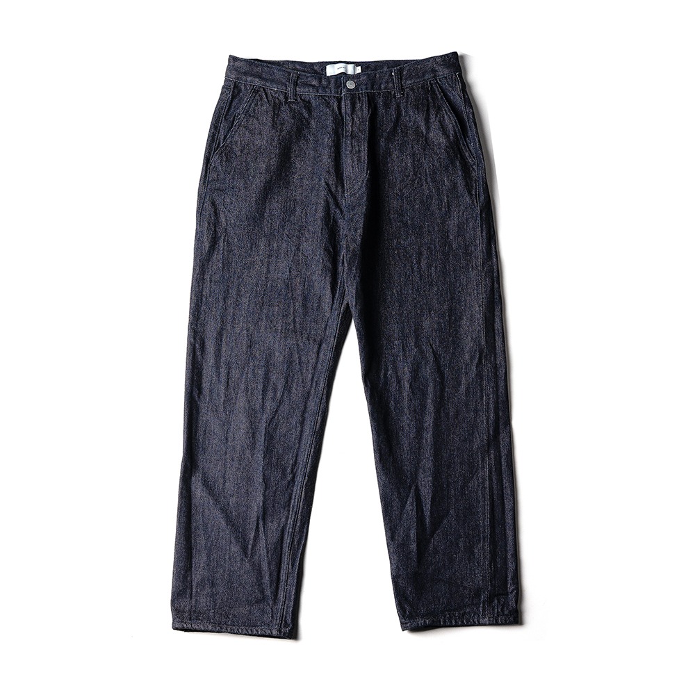 [Ourselves]  Organic Cotton Relaxed Denim Pants One Wash