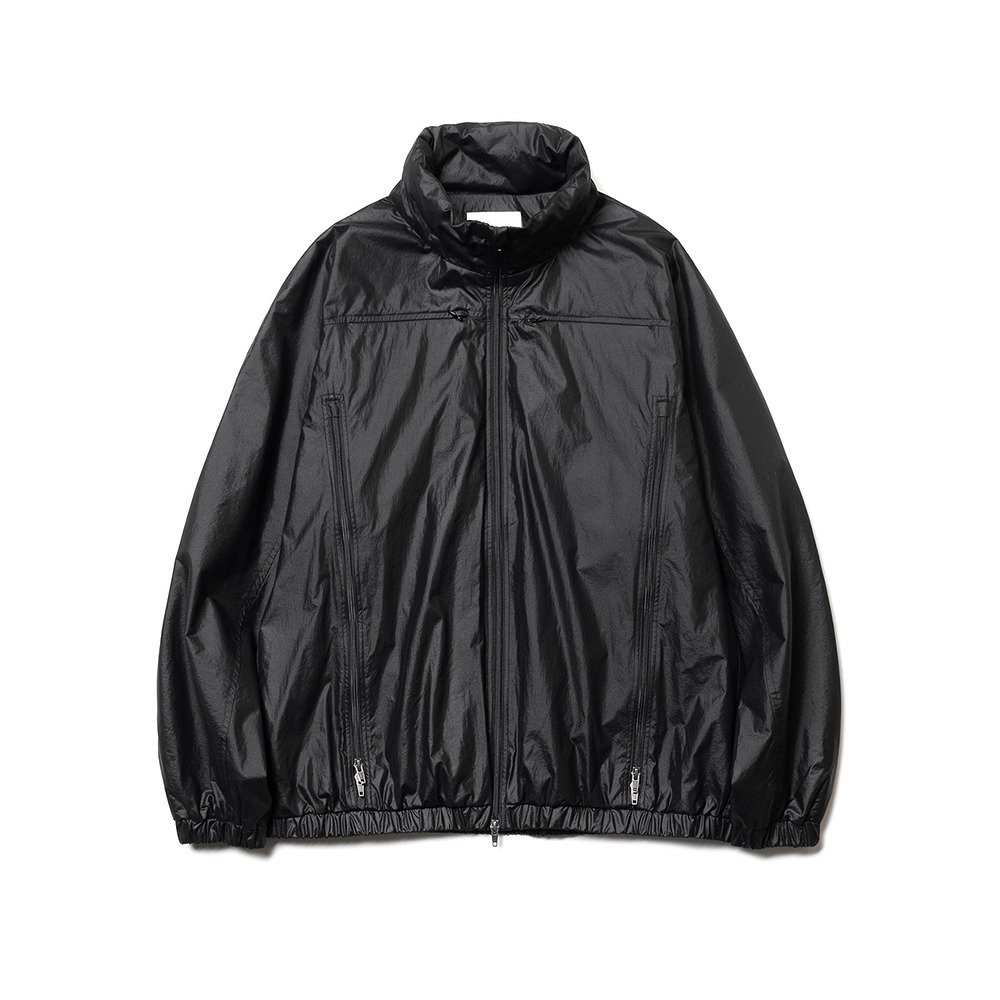[Shirter]  Coated Windbreaker Jacket Black