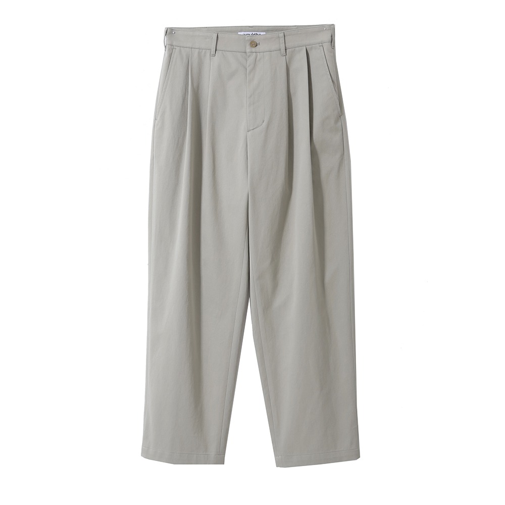 [Would Be]  Two Tuck Chino Pants Khaki