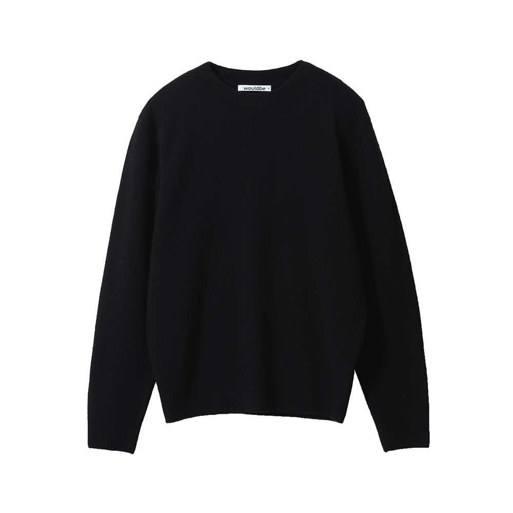 [Would Be]  Wool Cashmere Crewneck Knit Black