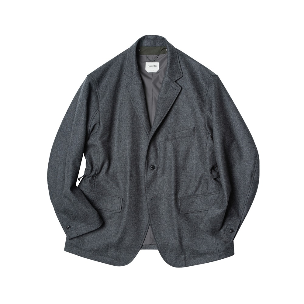 [Root Finder]  Finder Jacket Charcoal Flannel