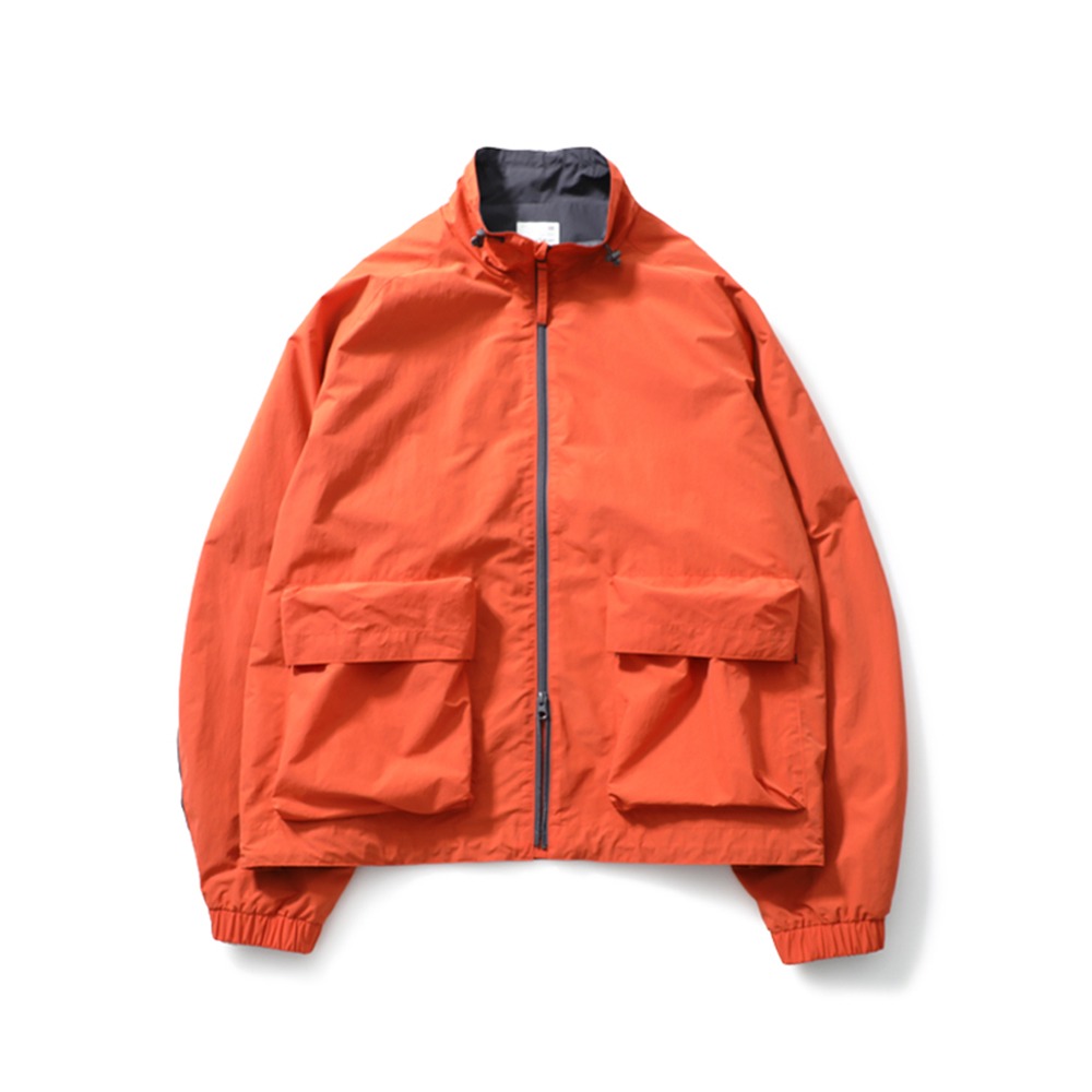 [Horlisun]  23SS Parker Color Block Jacket Orange