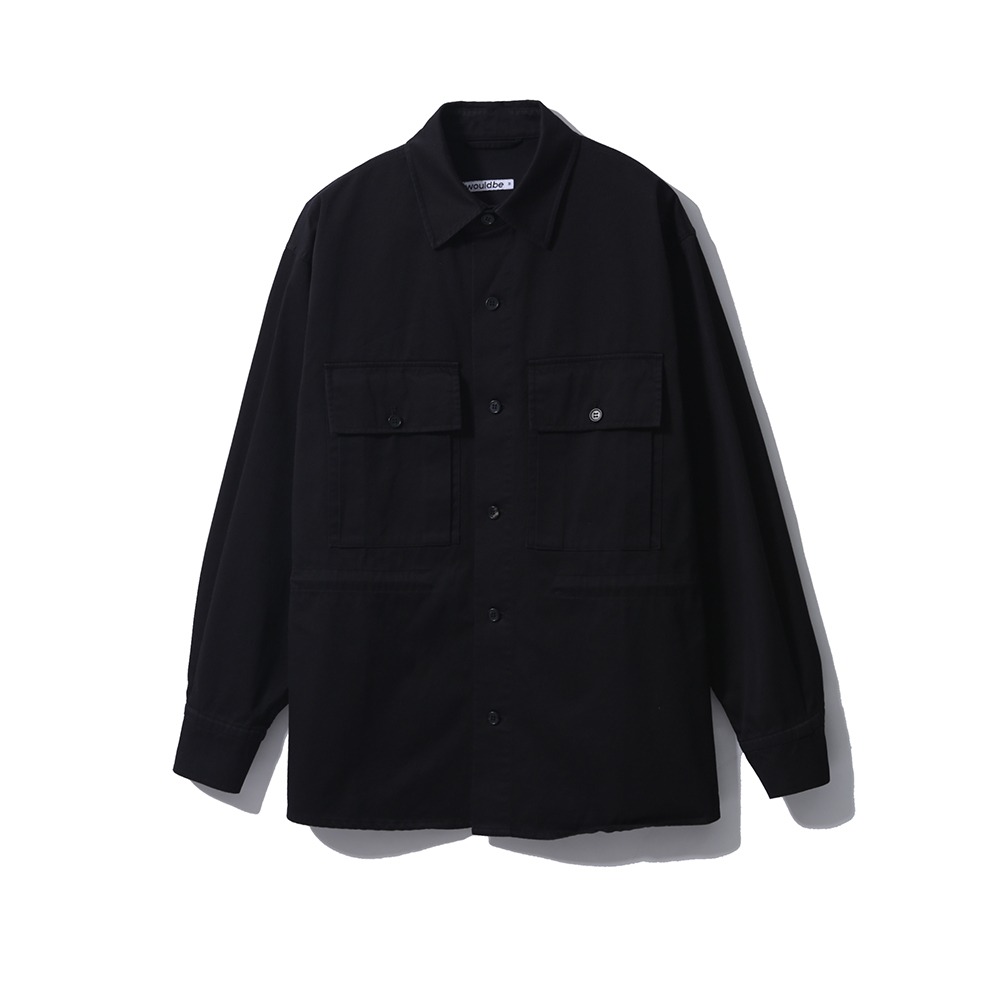[Would Be]  Two Pocket Jacket Black