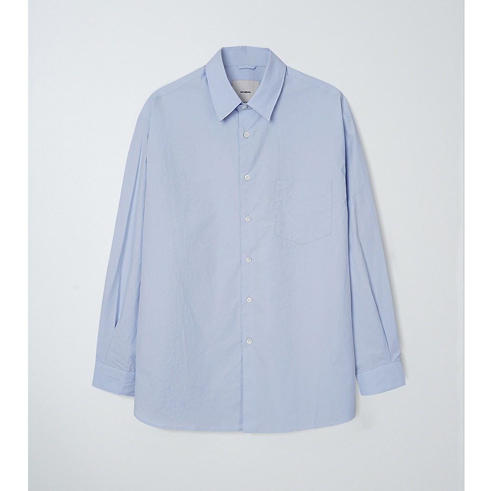 [INTHERAW]  Plain Relaxed Shirt Fog Blue   회원 10% 할인 쿠폰 발행중 