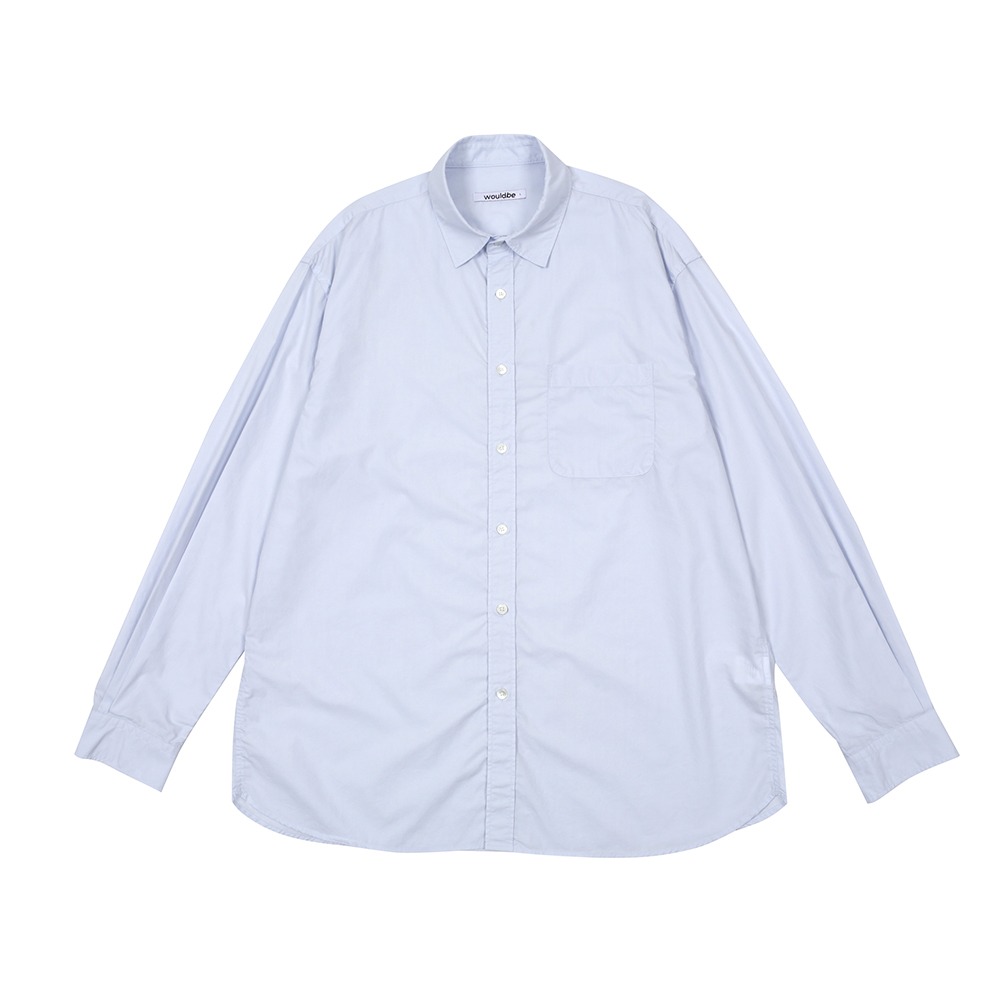 [Would Be]  60/1 Relaxed Shirts Blue  