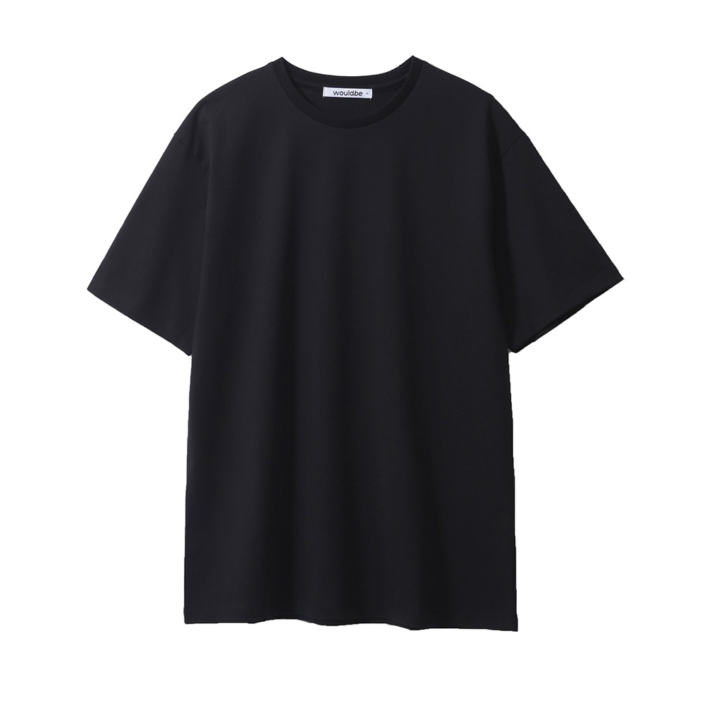 [Would Be]  Half Sleeved T-Shirts Black