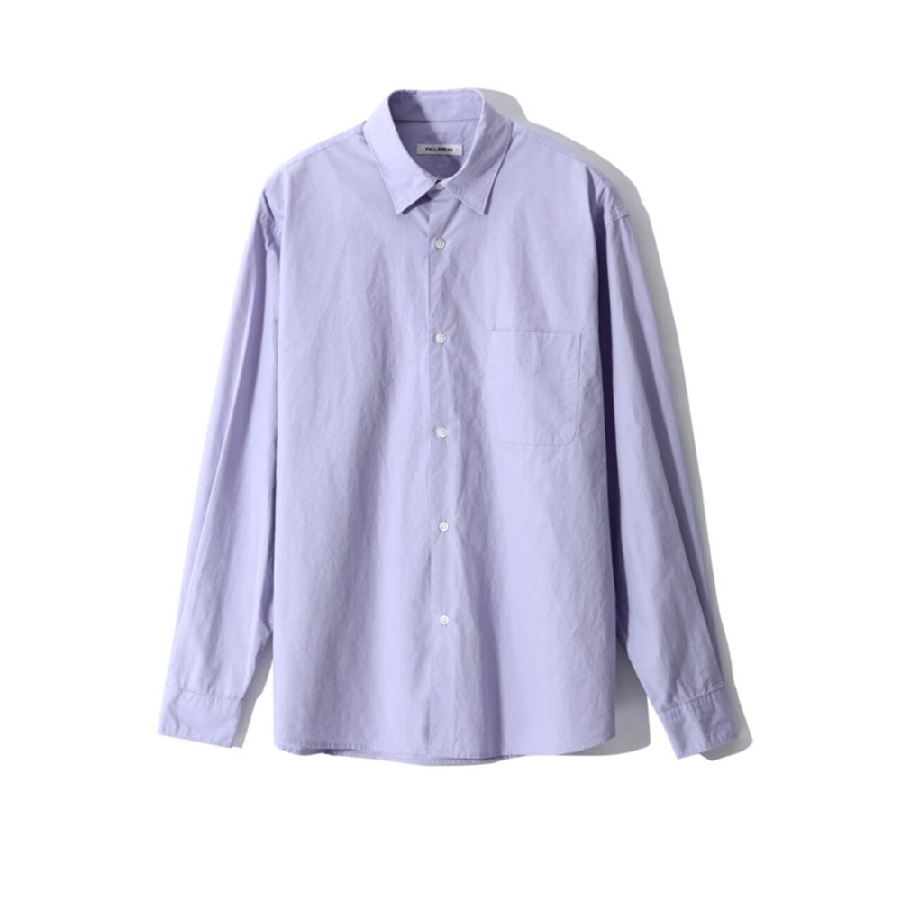 [Fall Break]  Plain Cotton Shirts Lavender