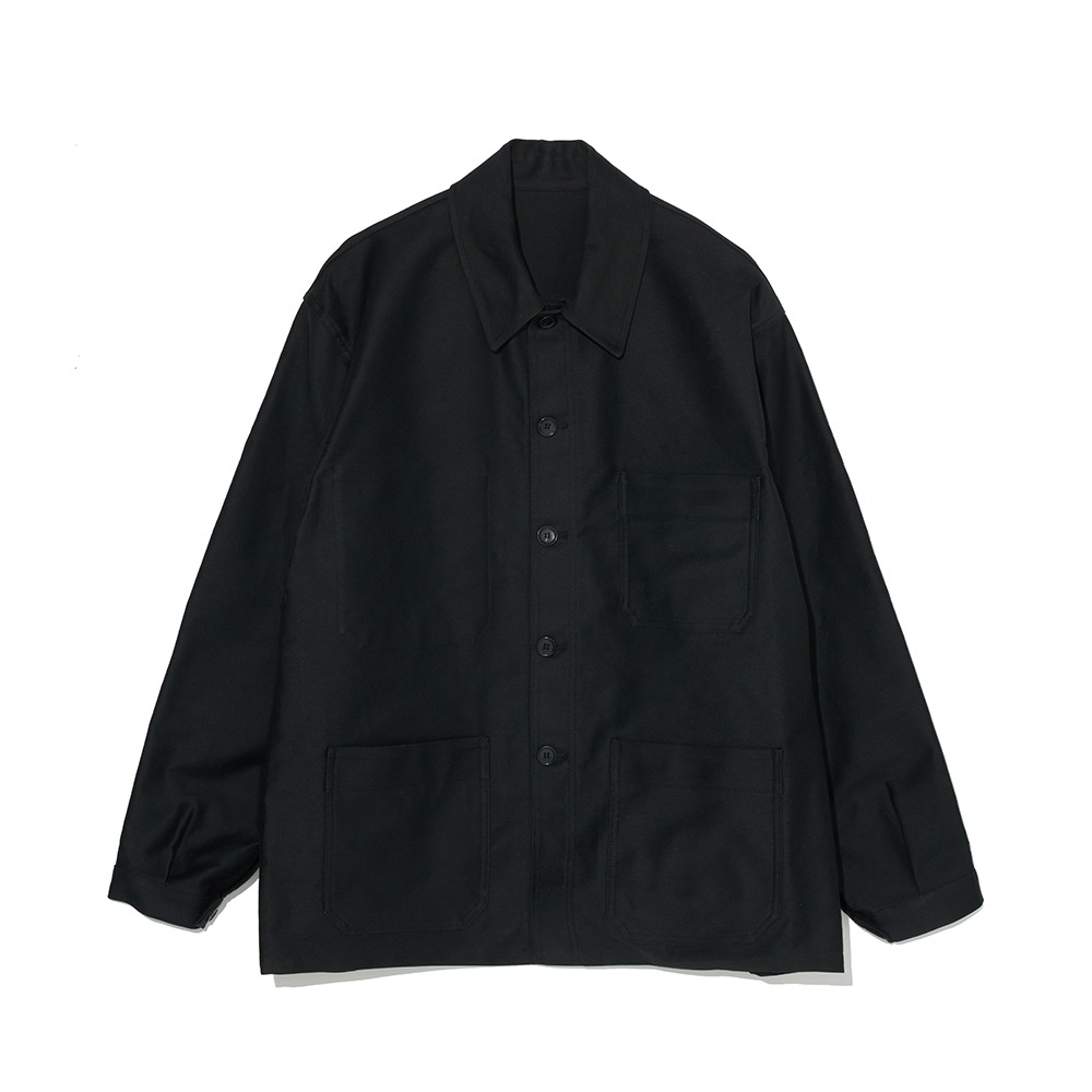 [Steady Every Wear]  Moleskin French Work Jacket Black