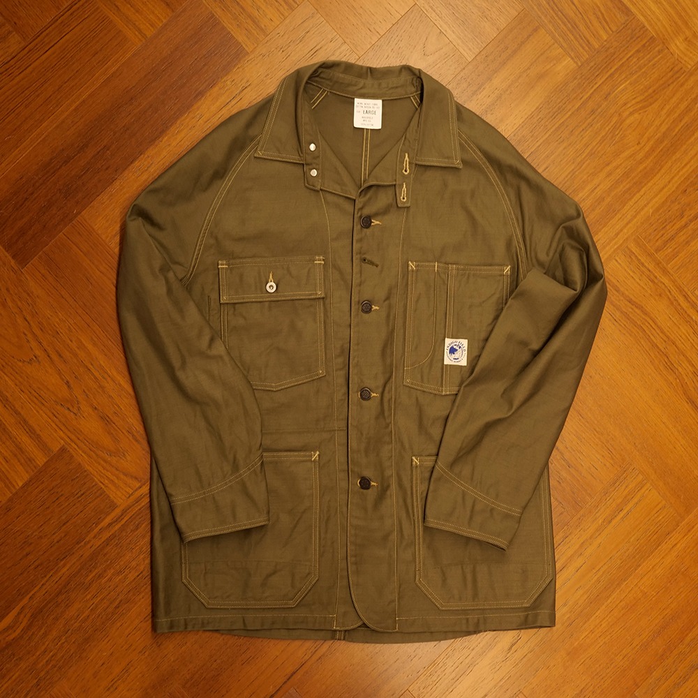 [Indigo Field]  OG-107 Chore Jacket Olive