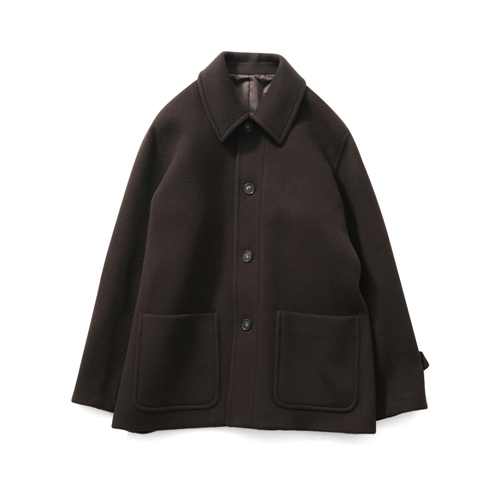 [Horlisun]  23FW Newyear Wool Half Coat Dark Brown