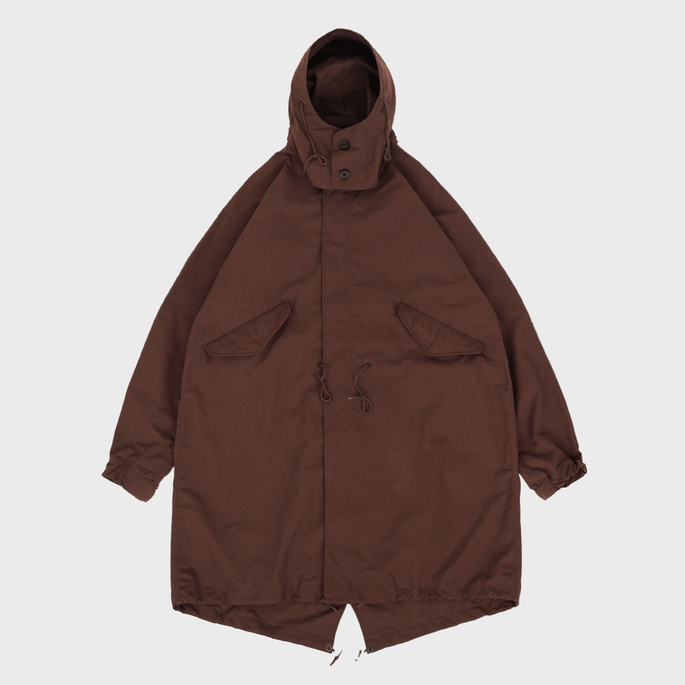 [Bonrrow]  Silk Nep Mods Coat Brown