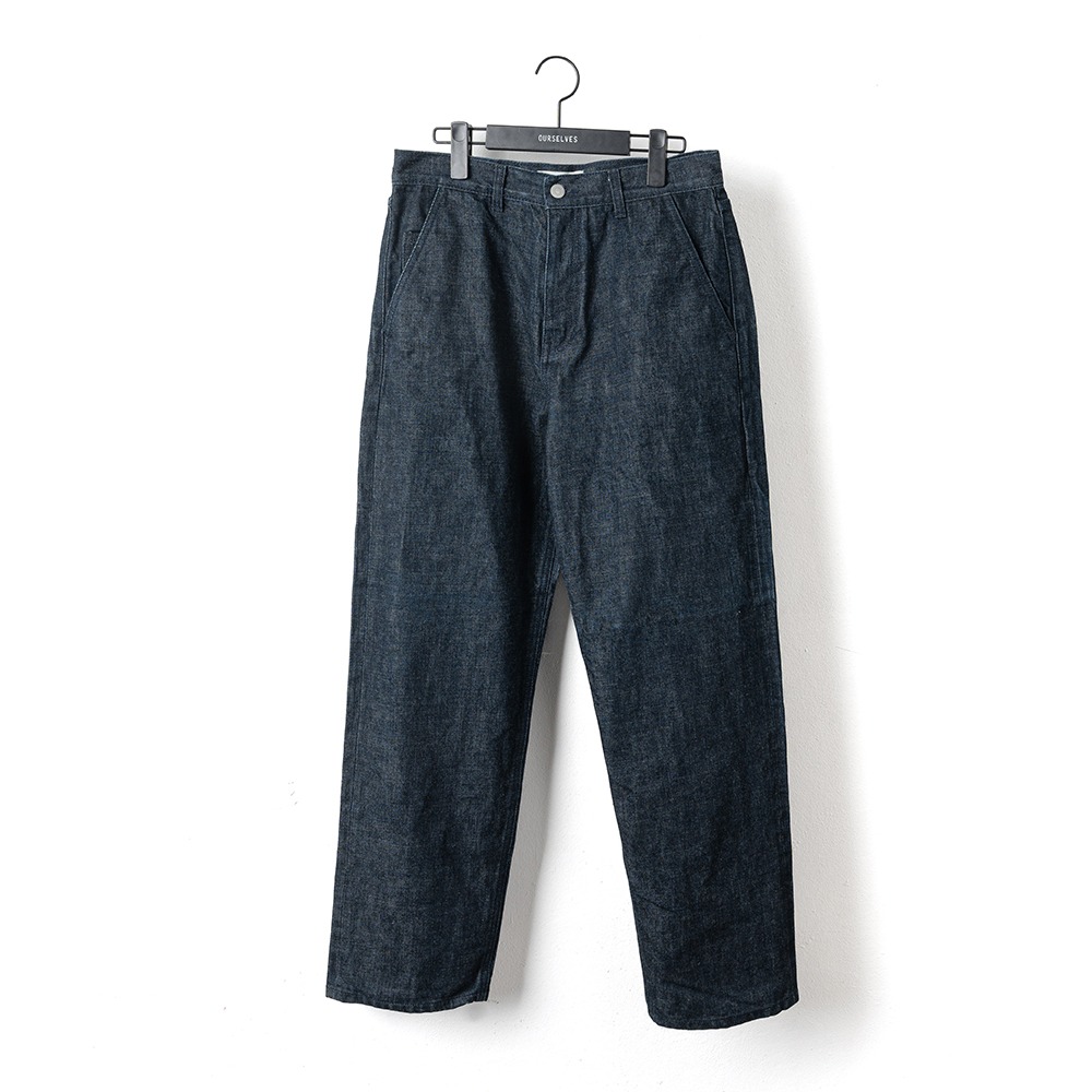 [Ourselves]  24SS Organic Cotton Relaxed Denim Pants One Wash (Indigo)