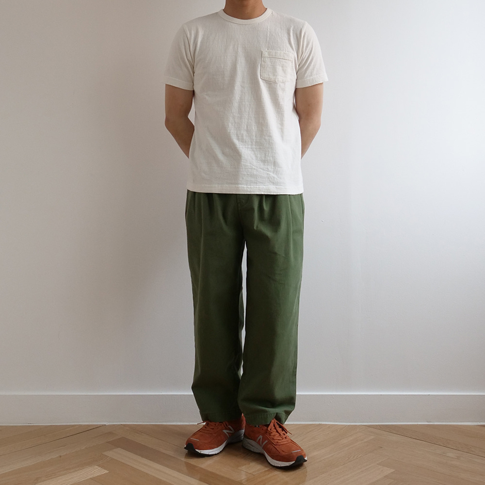 [Oriental United]  Setouchi Nami Pants Green