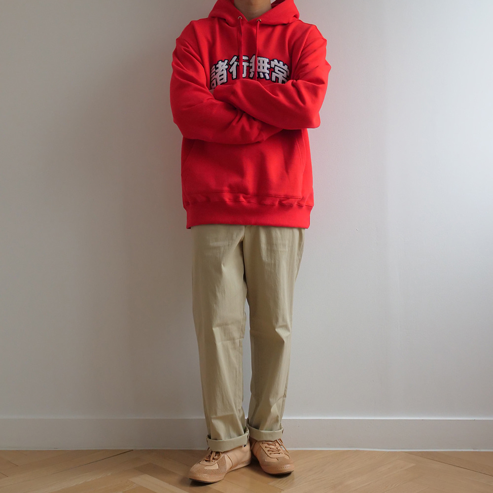 [Youngwall Junction]  Anicca College Hoodie Red