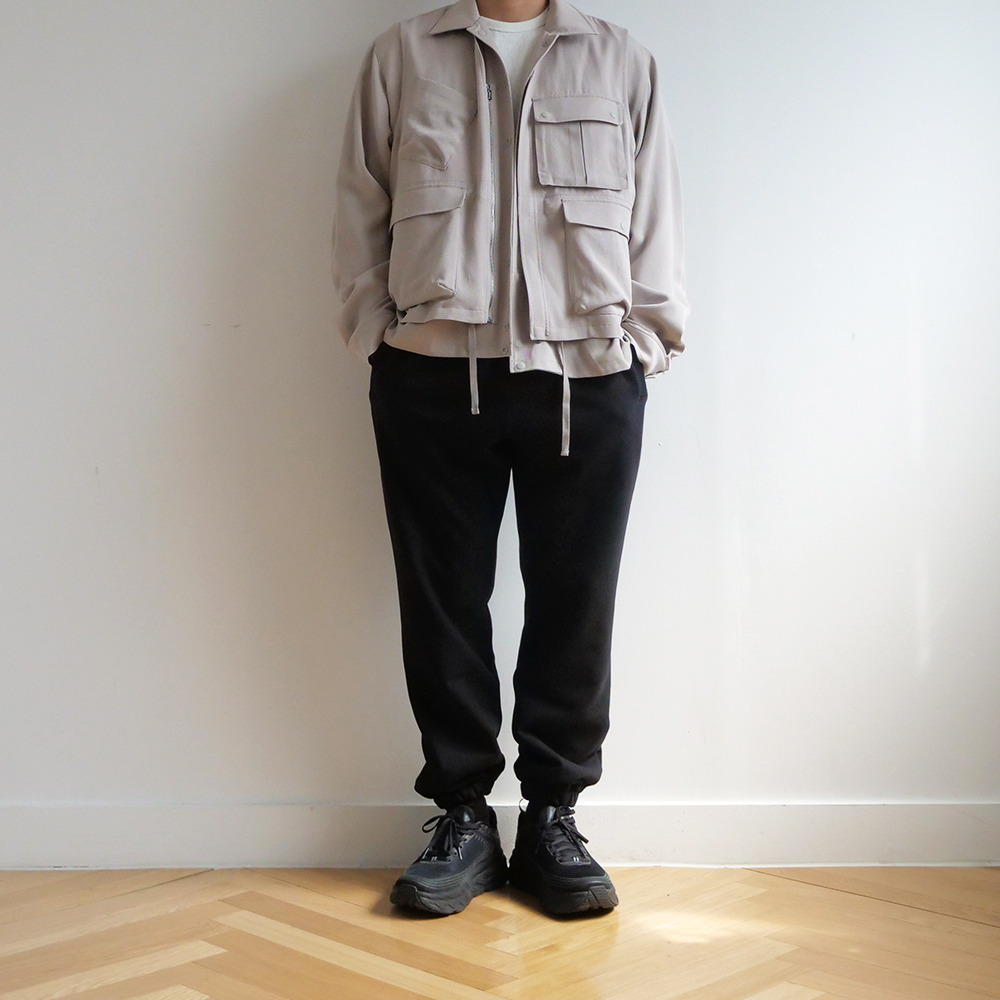[Ourselves]  Tencel Reversible Relaxed Jacket White Daisy   30% Season Off 