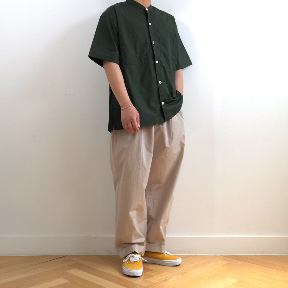 [Horlisun]  20SS Success Extra Typewriter Short Sleeve Shirts Bold Green