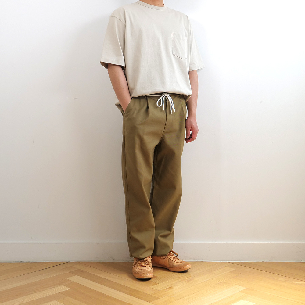 [Youngwall Junction]  Tying Pants Beige