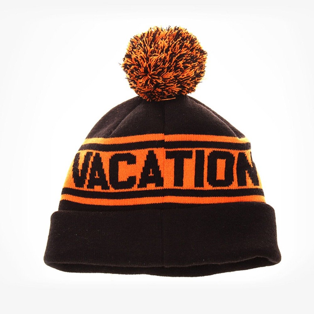 [Long Vacation]  Home Alone Kevin Beanie Black Orange