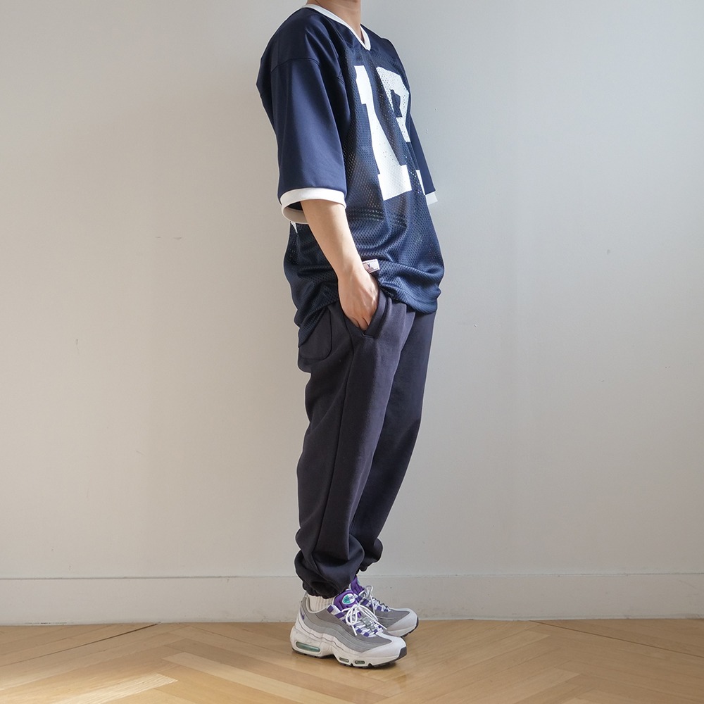 [Long Vacation]  Blind Side Homeboy Jersey Navy White