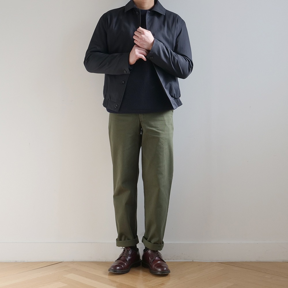 [Demil]  Lot. 032 Chino Trousers Olive  
