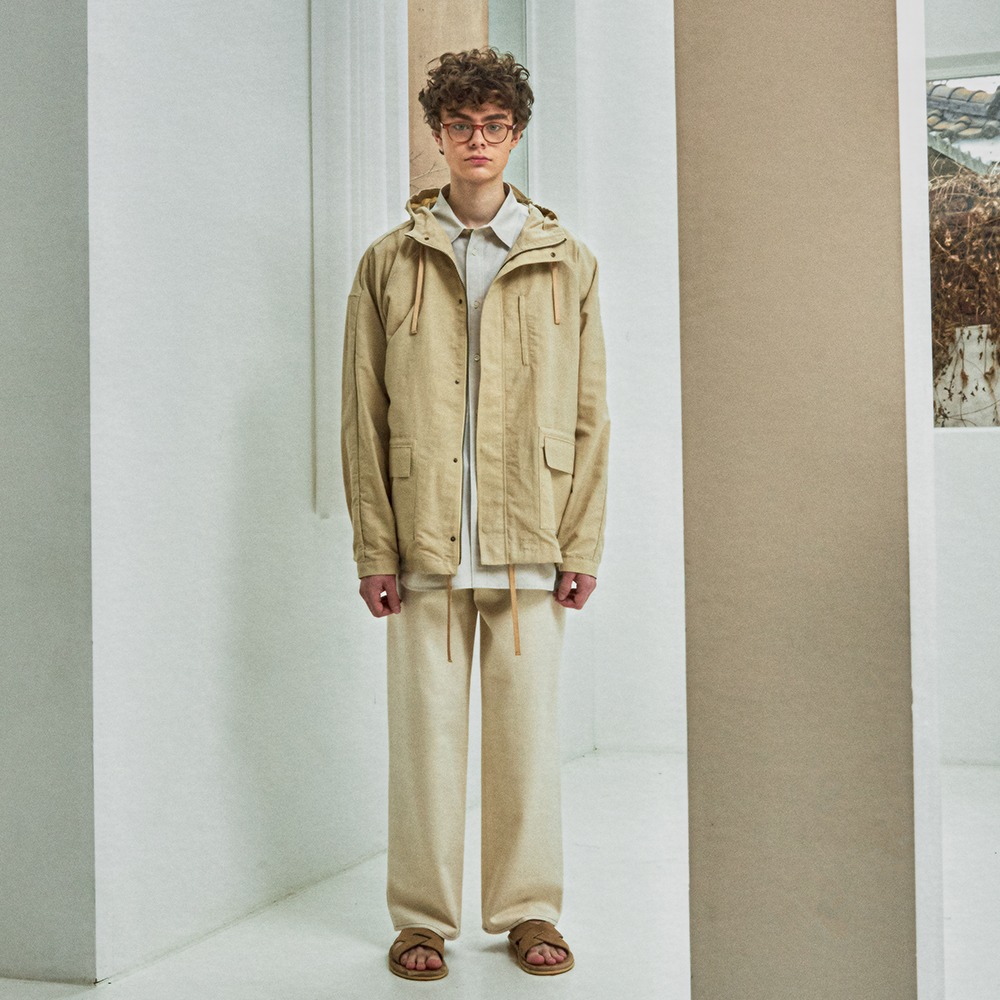 [Ourselves]  Nylon Dyed Mountain Jacket Sand Beige