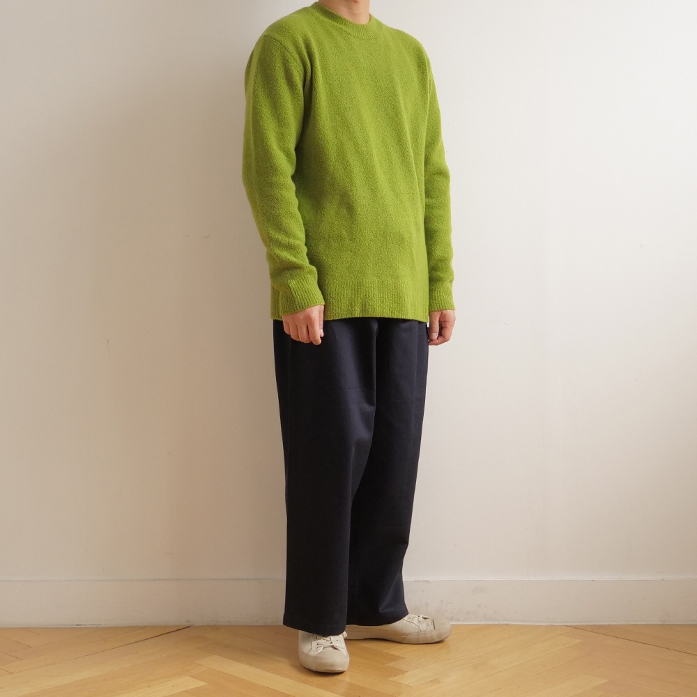 [Pottery]  Comfort Crewneck Knit Green