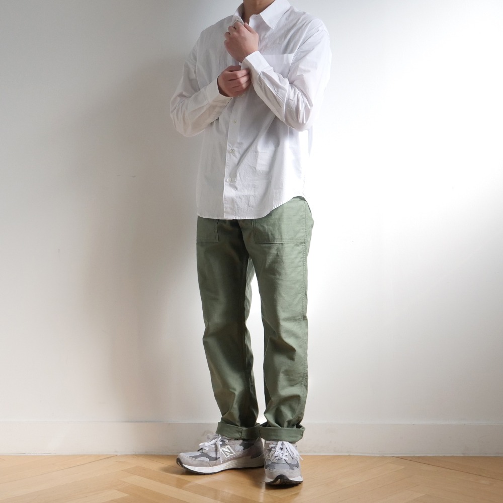 [Steady Every Wear]  Light Relaxed Daily Shirts White  