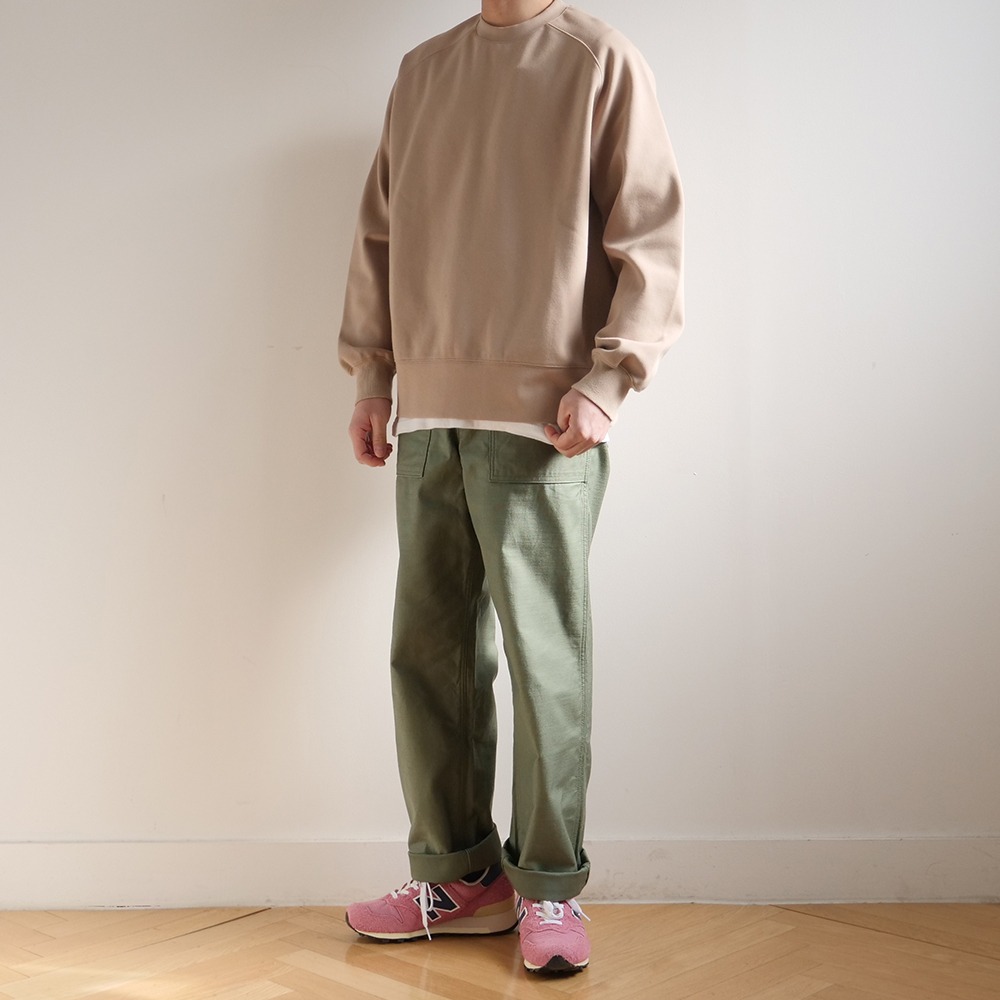 [Service Of Standard]  Regualr Straight Fatigue Pants Olive (Project.1)  