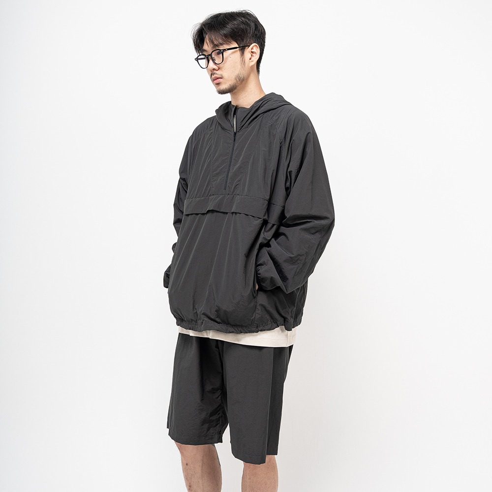 [Ourselves]  Packable Traveller Anorak Charcoal