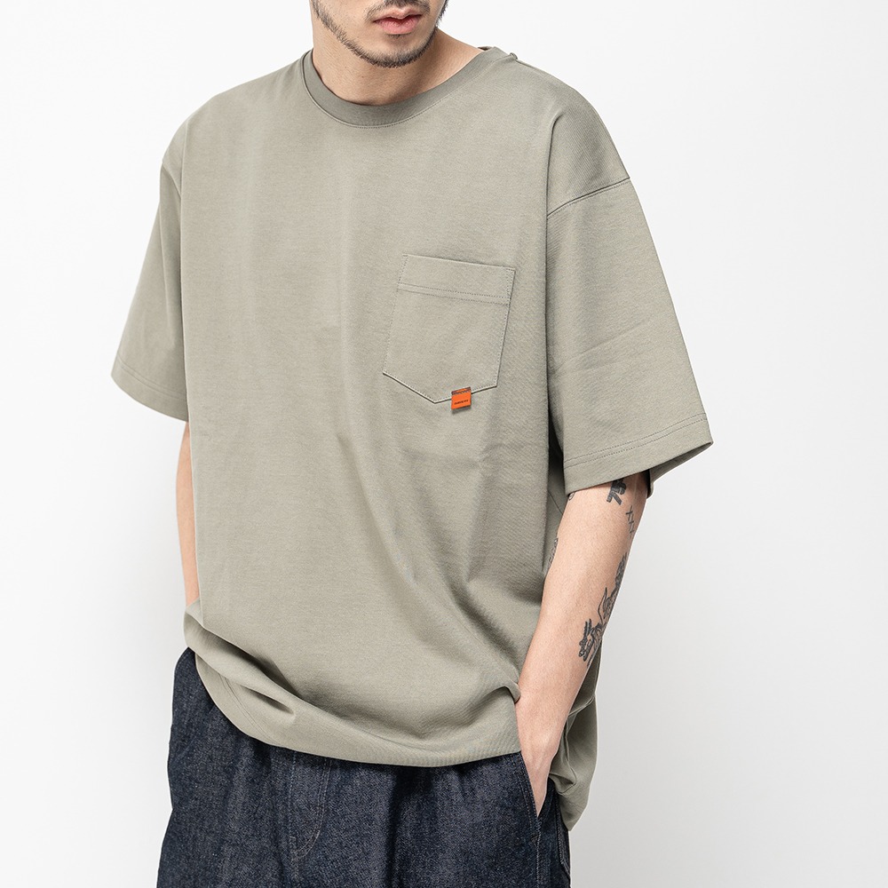 [Ourselves]  Siro Premium Cotton T-Shirts Lime Olive