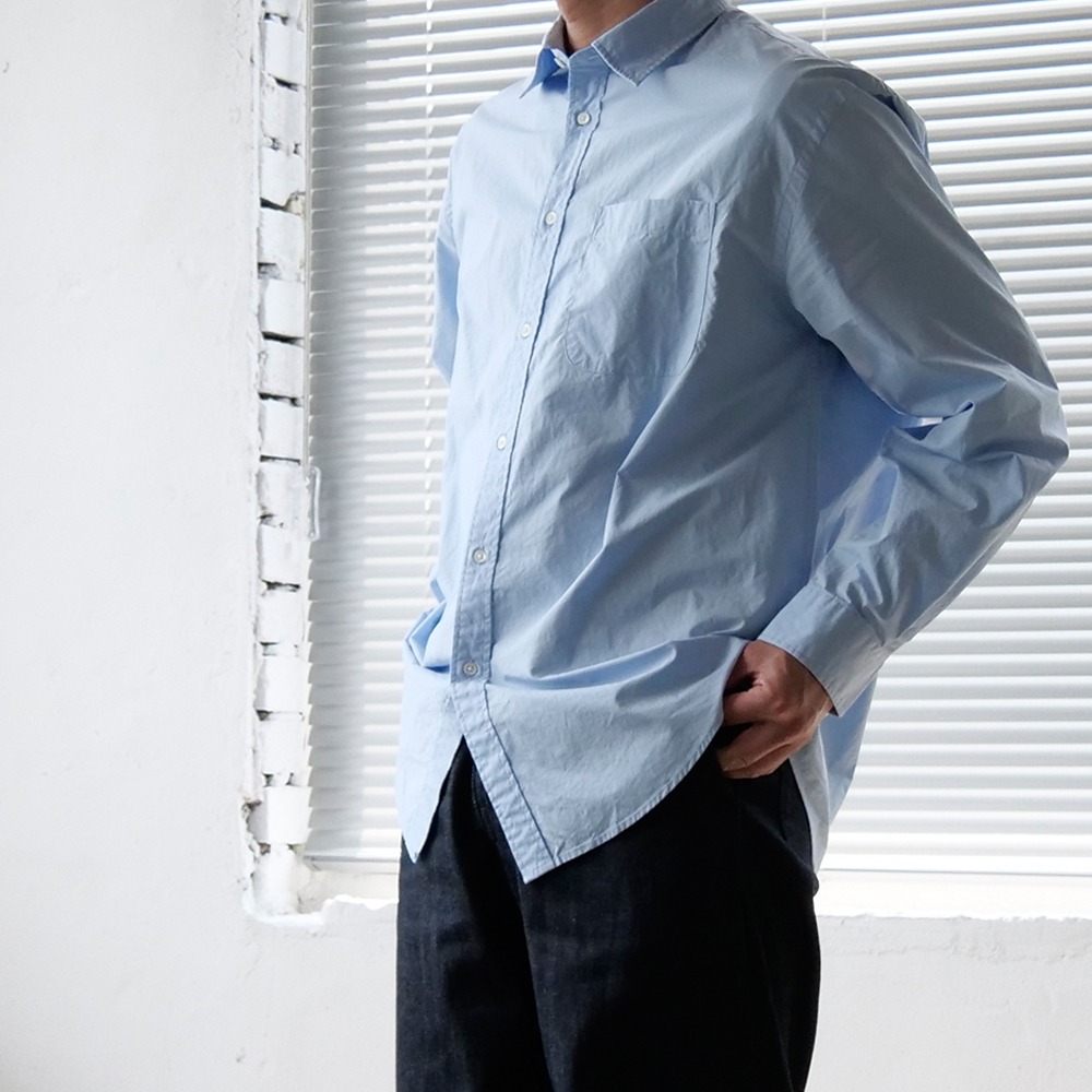 [Would Be]  Relaxed Shirts Light Blue