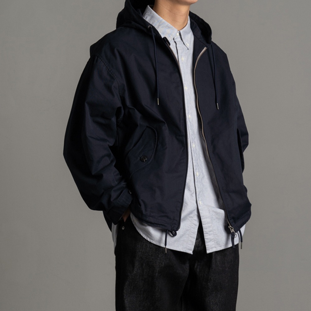 [Rough Side]  22FW Hill Parka Navy
