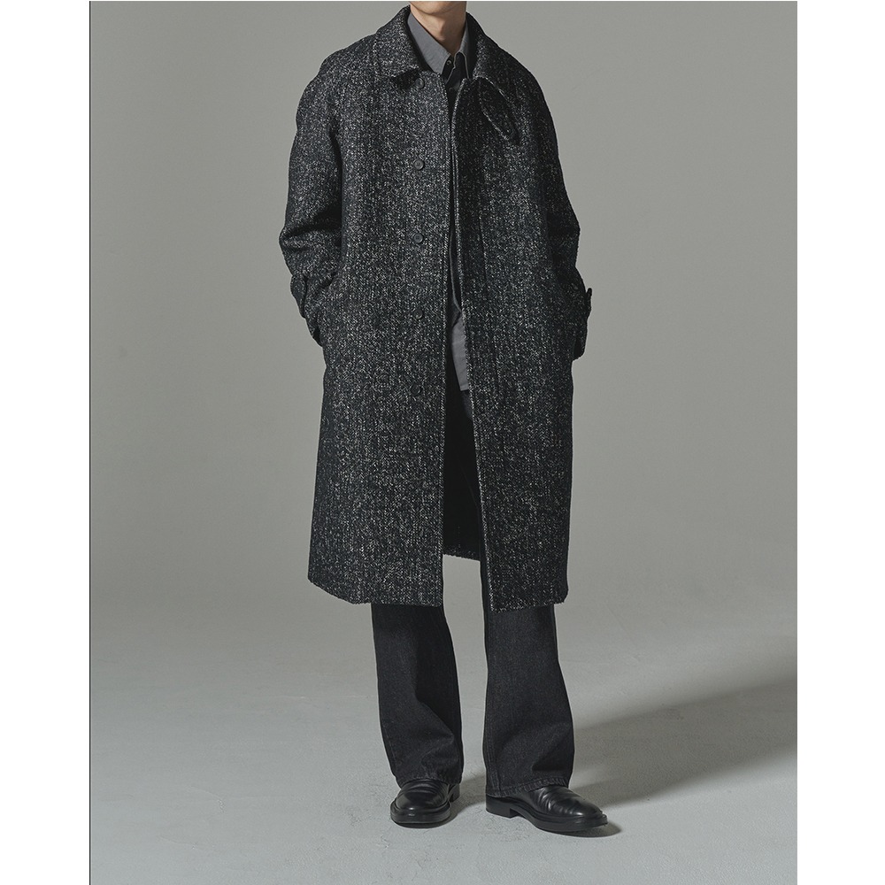 [INTHERAW]  Herringbone Tweed Coat Black   회원 10% 할인 쿠폰 발행중 