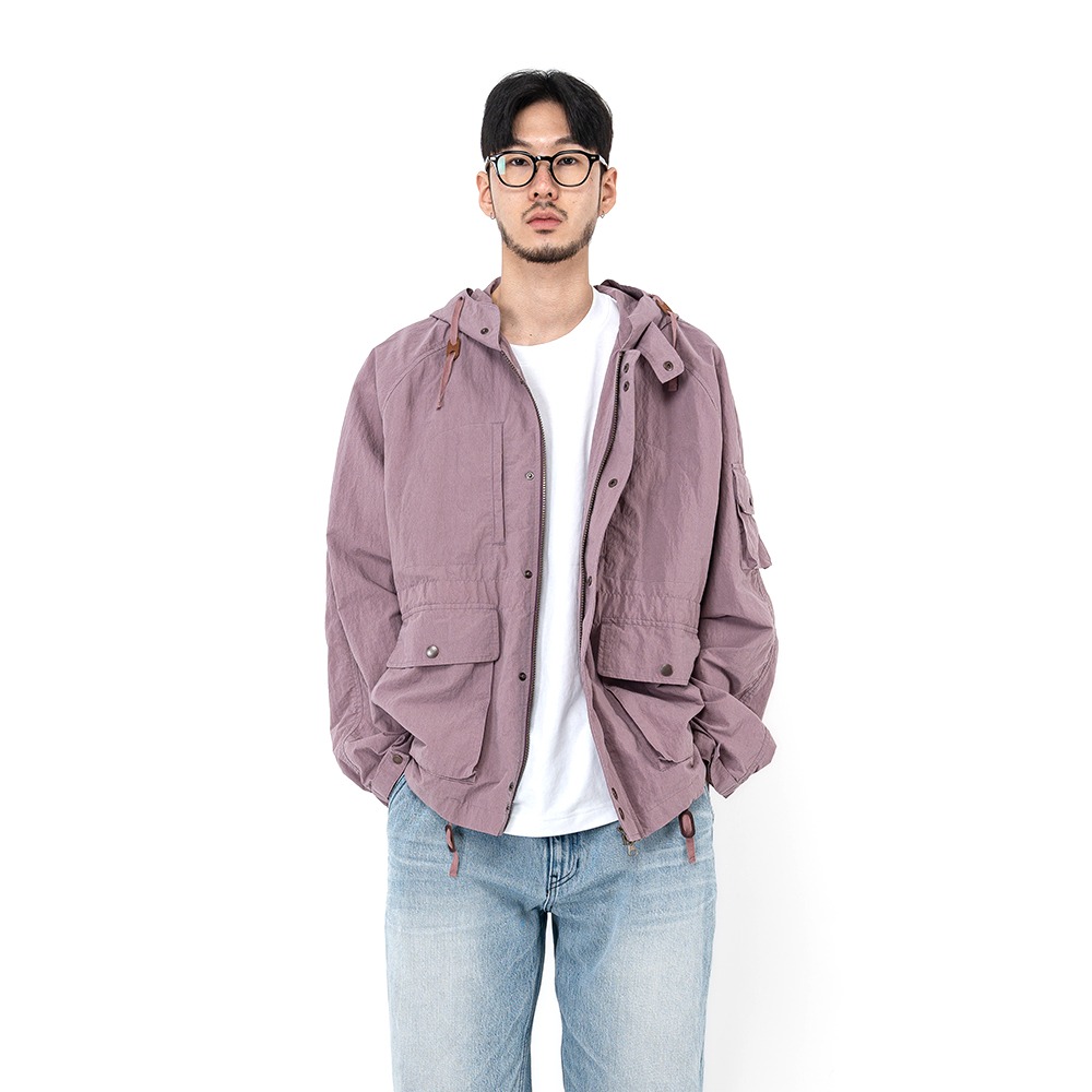 [Ourselves]  Vintage Washed Mountain Parka Purple