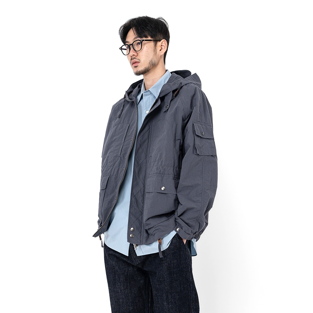 [Ourselves]  Vintage Washed Mountain Parka Navy