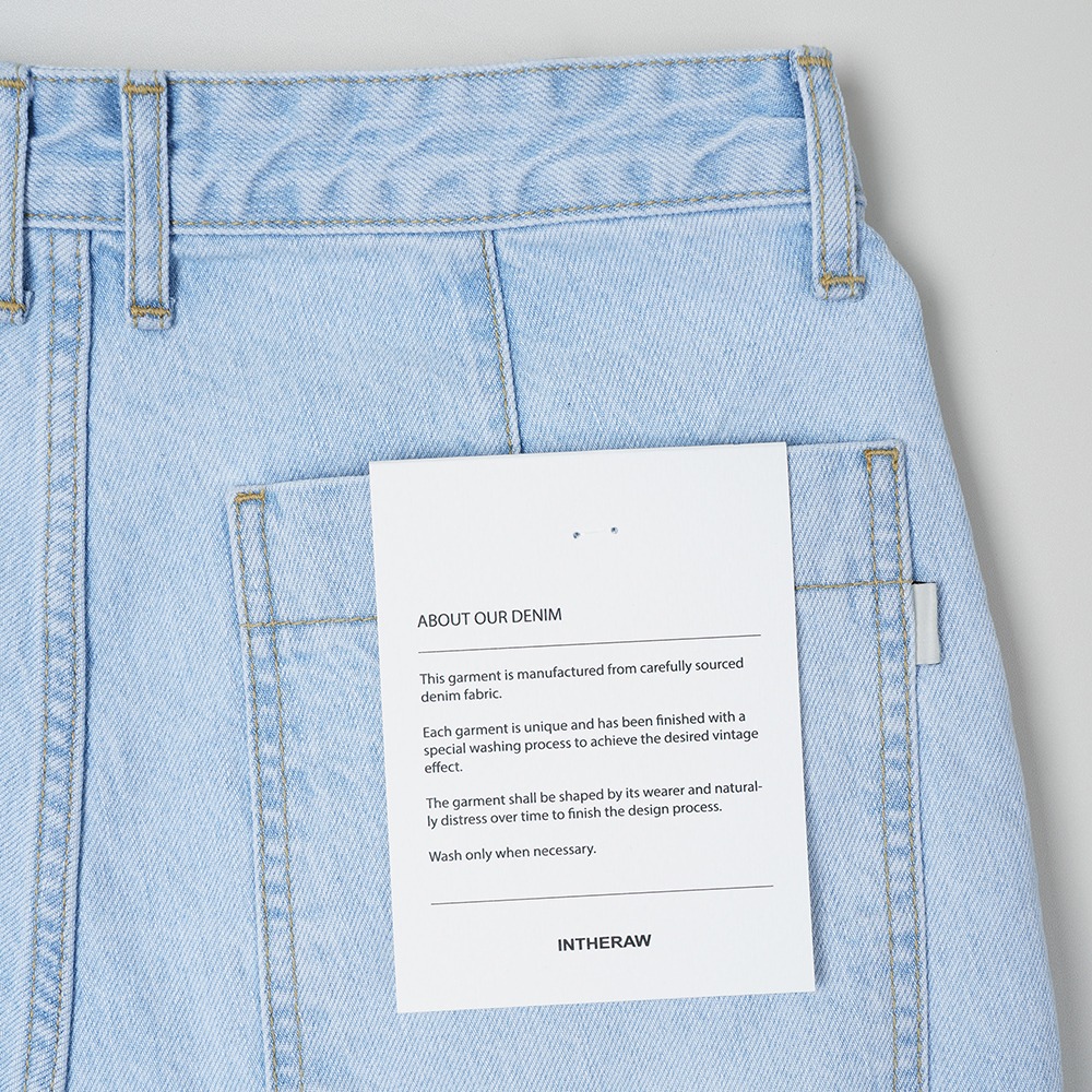 [INTHERAW]  Raw Pleated Denim Pants Type2 Bleach   회원 10% 할인 쿠폰 발행중 