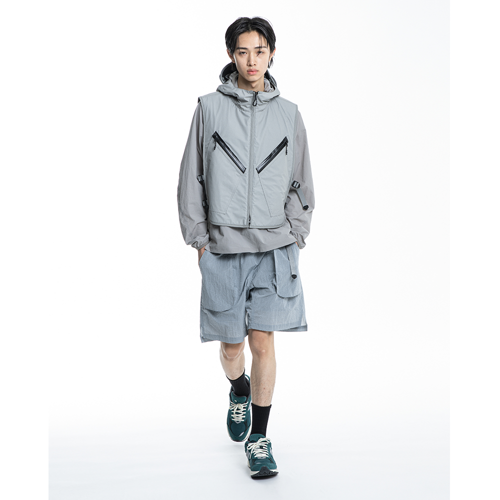 [Root Finder]  Deck Shorts Cool Grey