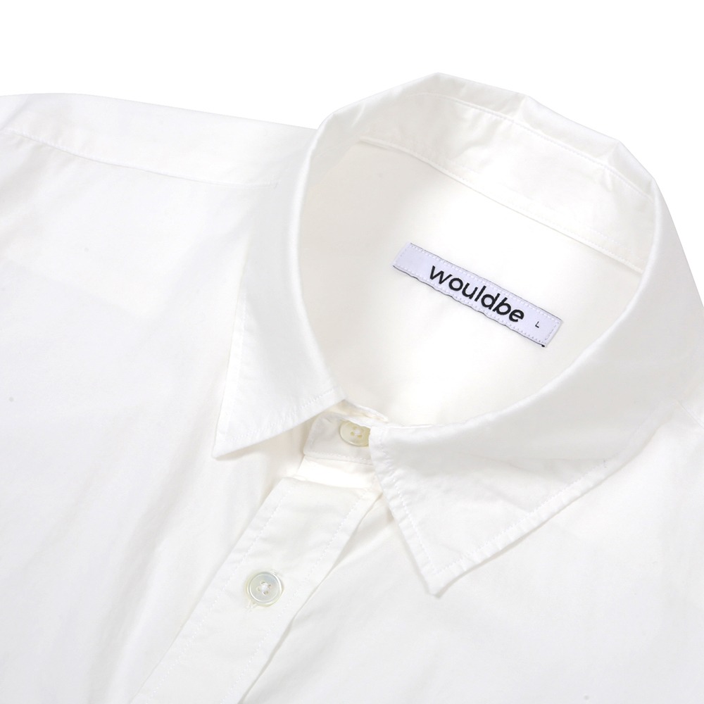 [Would Be]  60/1 Relaxed Shirts White  