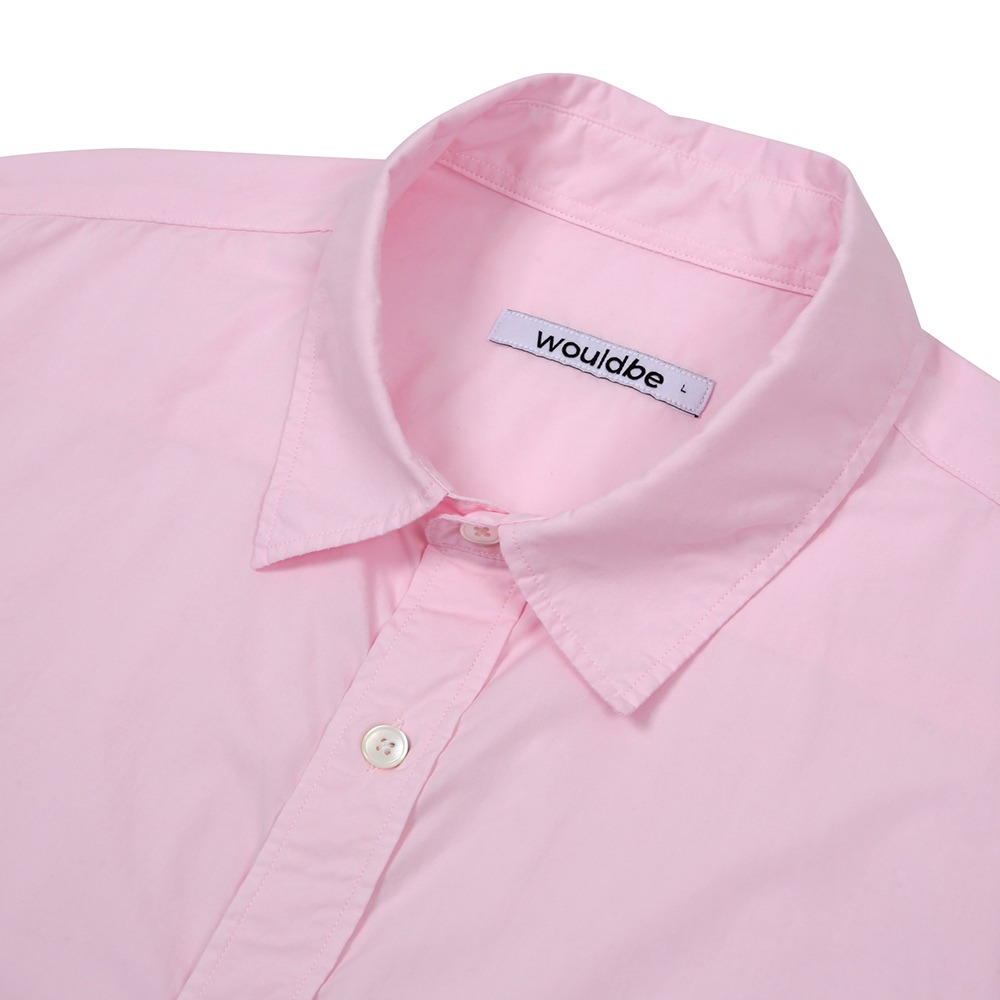 [Would Be]  60/1 Relaxed Shirts Pink   