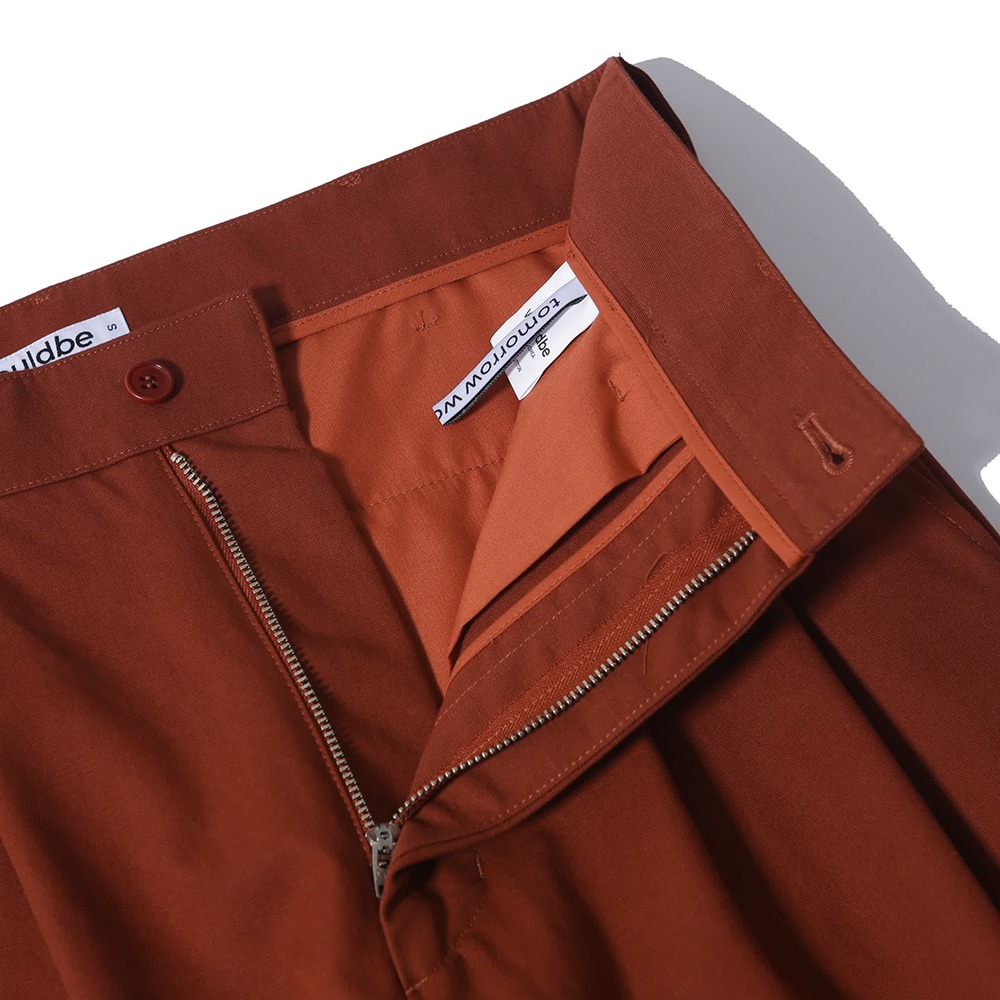 [Would Be]  Relaxed Chino Pants Brick